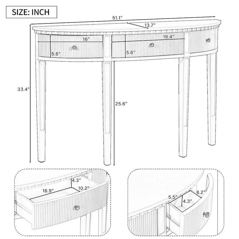 U-Style Caratteristiche Distintive della Console in Legno di Pino