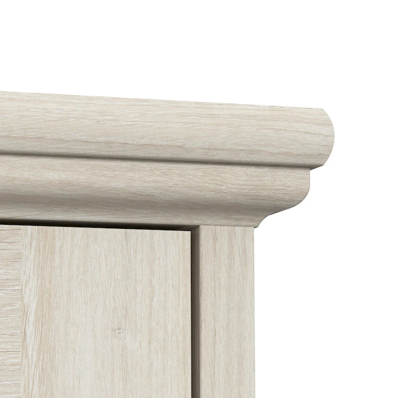 Scrivania Lennox Farmhouse con Credenza e Mobile Contenitore di Bush Furniture