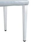 Set di 2 sedie da pranzo con schienale alto, rivestite in pelle sintetica, sedia decorativa da soggiorno, struttura in metallo, sedia per casa