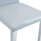 Set di 2 sedie da pranzo con schienale alto, rivestite in pelle sintetica, sedia decorativa da soggiorno, struttura in metallo, sedia per casa