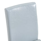 Set di 2 sedie da pranzo con schienale alto, rivestite in pelle sintetica, sedia decorativa da soggiorno, struttura in metallo, sedia per casa