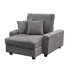 Chaise longue imbottita larga 111,76 cm con schienale regolabile