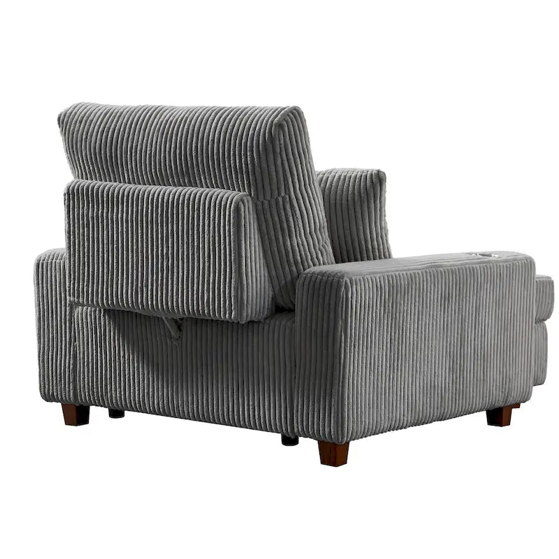 Chaise longue imbottita larga 111,76 cm con schienale regolabile