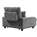 Chaise longue imbottita larga 111,76 cm con schienale regolabile