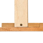 Letto a piattaforma matrimoniale in legno in rovere elegante con testiera per camera da letto