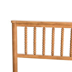 Letto a piattaforma matrimoniale in legno in rovere elegante con testiera per camera da letto