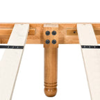Letto a piattaforma matrimoniale in legno in rovere elegante con testiera per camera da letto