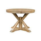 Set da Pranzo Retro da 5 Pezzi con Tavolo Rotondo Allungabile e 4 Sedie