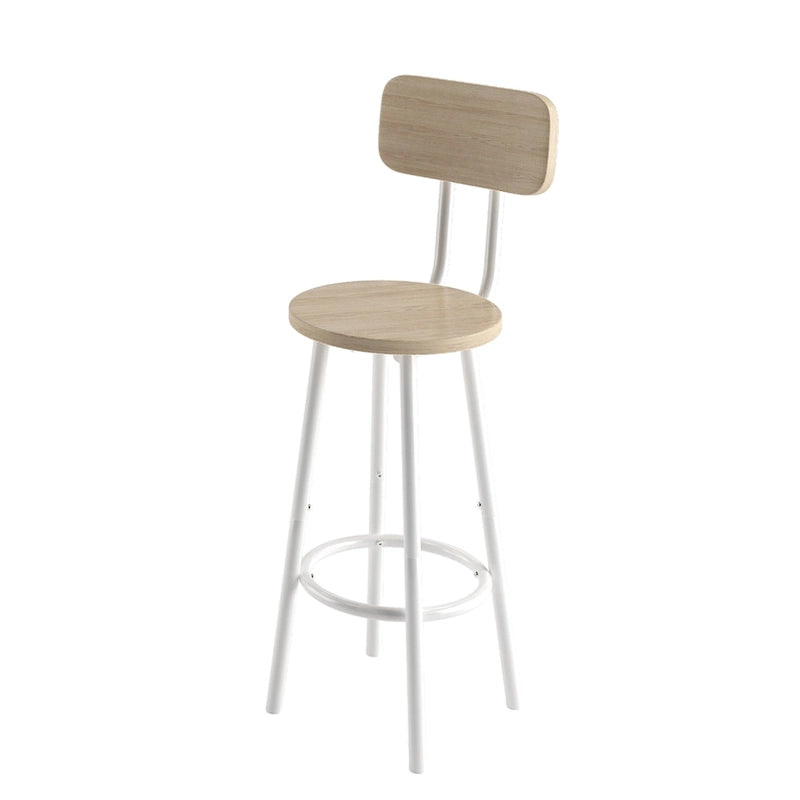 Set da pranzo moderno di 3 pezzi con tavolo quadrato, divisorio e 2 sgabelli da bar
