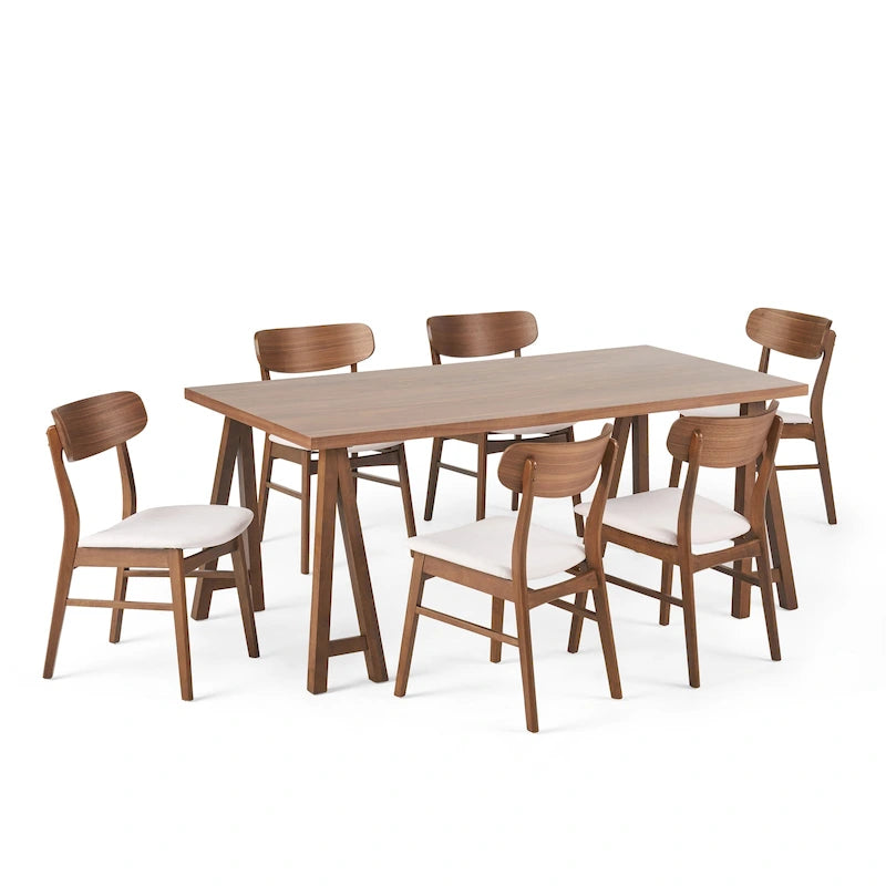 Lussuoso set da pranzo in 7 pezzi di design moderno di metà secolo