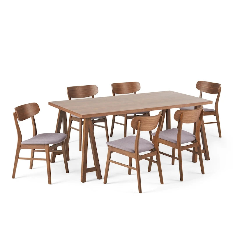 Lussuoso set da pranzo in 7 pezzi di design moderno di metà secolo