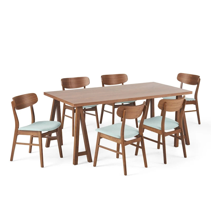 Lussuoso set da pranzo in 7 pezzi di design moderno di metà secolo