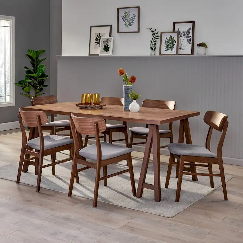 Lussuoso set da pranzo in 7 pezzi di design moderno di metà secolo