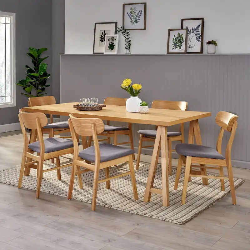 Lussuoso set da pranzo in 7 pezzi di design moderno di metà secolo
