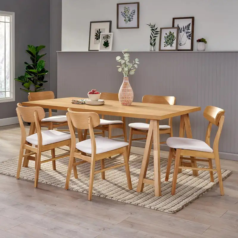 Lussuoso set da pranzo in 7 pezzi di design moderno di metà secolo