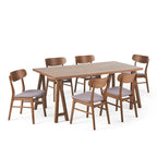 Lussuoso set da pranzo in 7 pezzi di design moderno di metà secolo