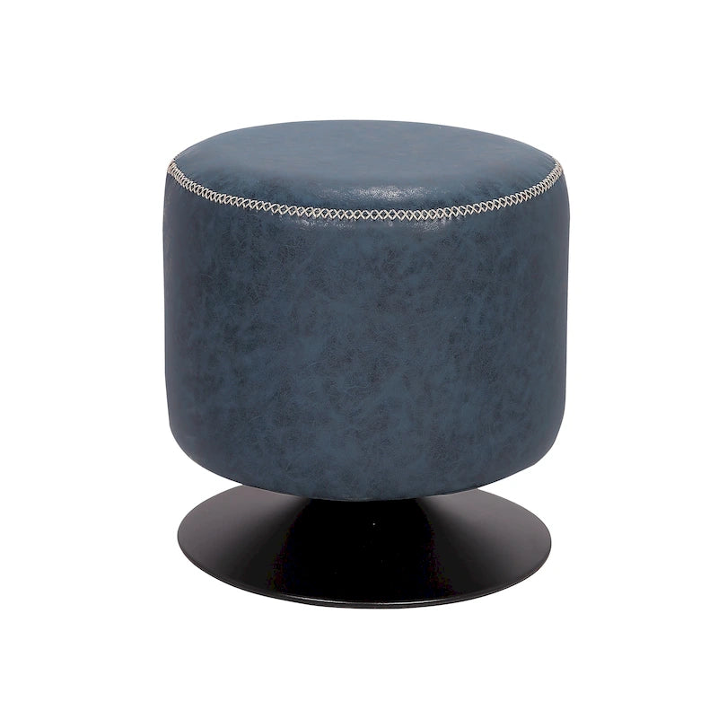 5305 Pouf rotondo imbottito vintage