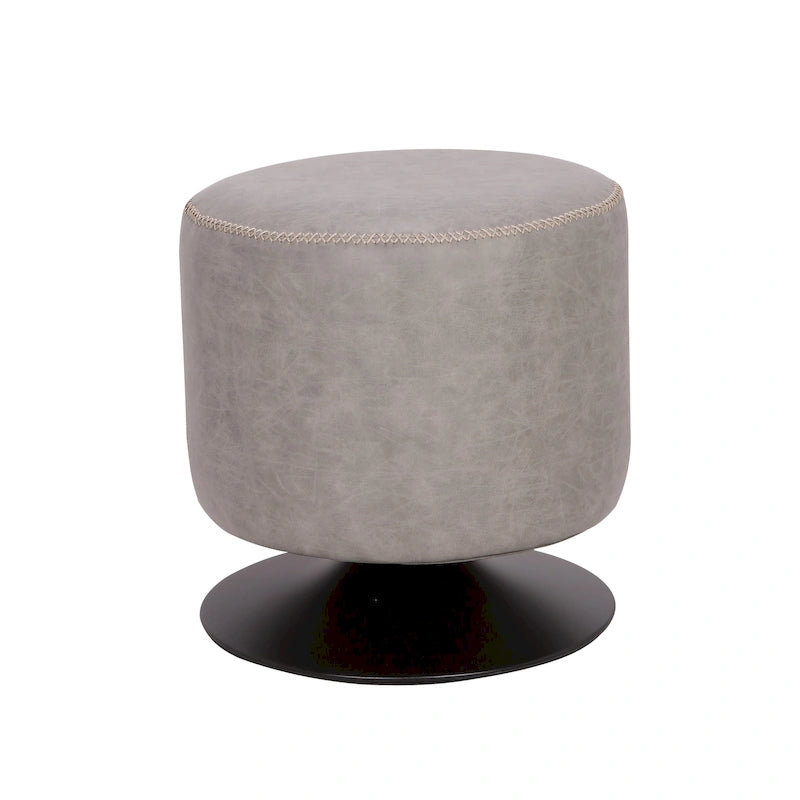 5305 Pouf rotondo imbottito vintage