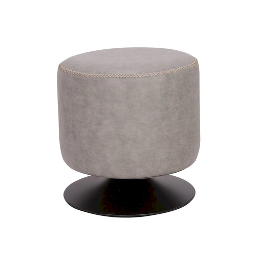 Somette 5305 Round Vintage Upholstered Ottoman