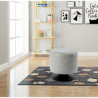 5305 Pouf rotondo imbottito vintage