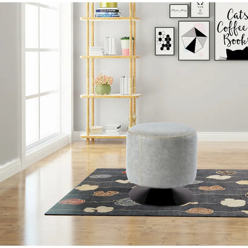 5305 Pouf rotondo imbottito vintage