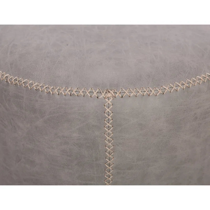5305 Pouf rotondo imbottito vintage