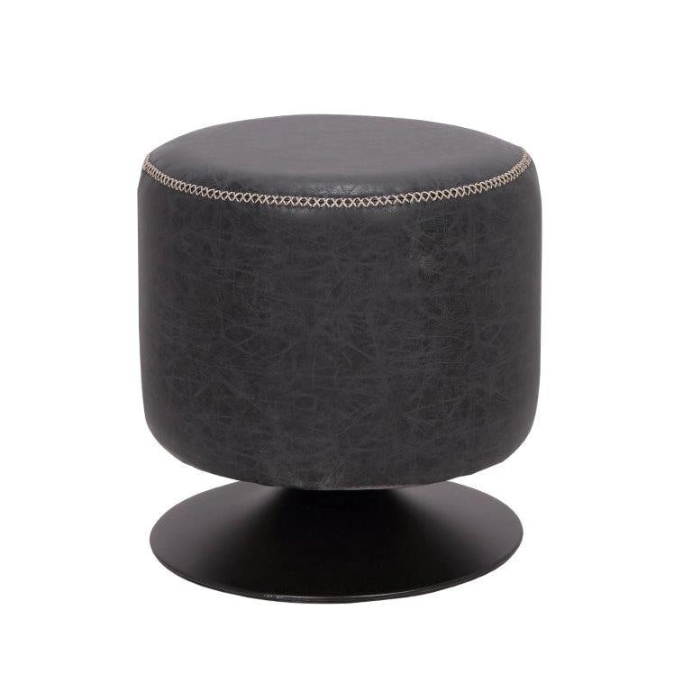 5305 Pouf rotondo imbottito vintage