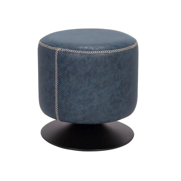 5305 Pouf rotondo imbottito vintage