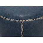 5305 Pouf rotondo imbottito vintage