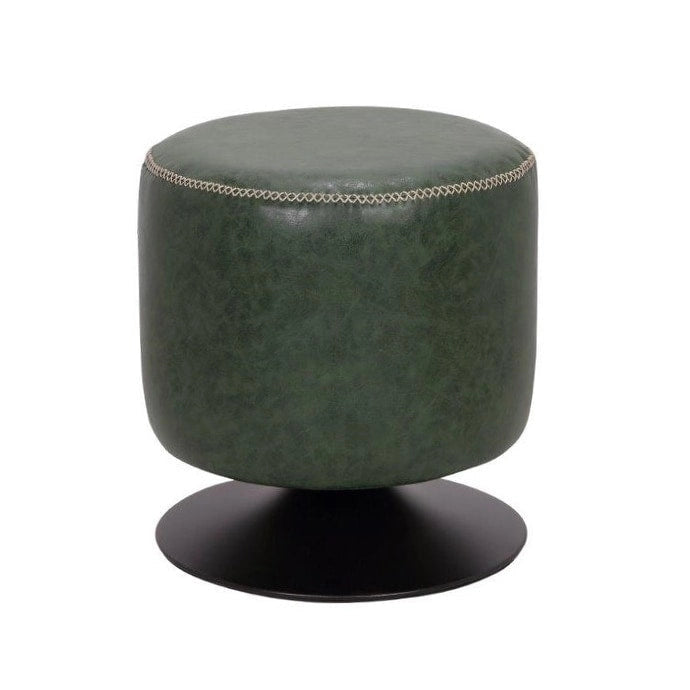 5305 Pouf rotondo imbottito vintage