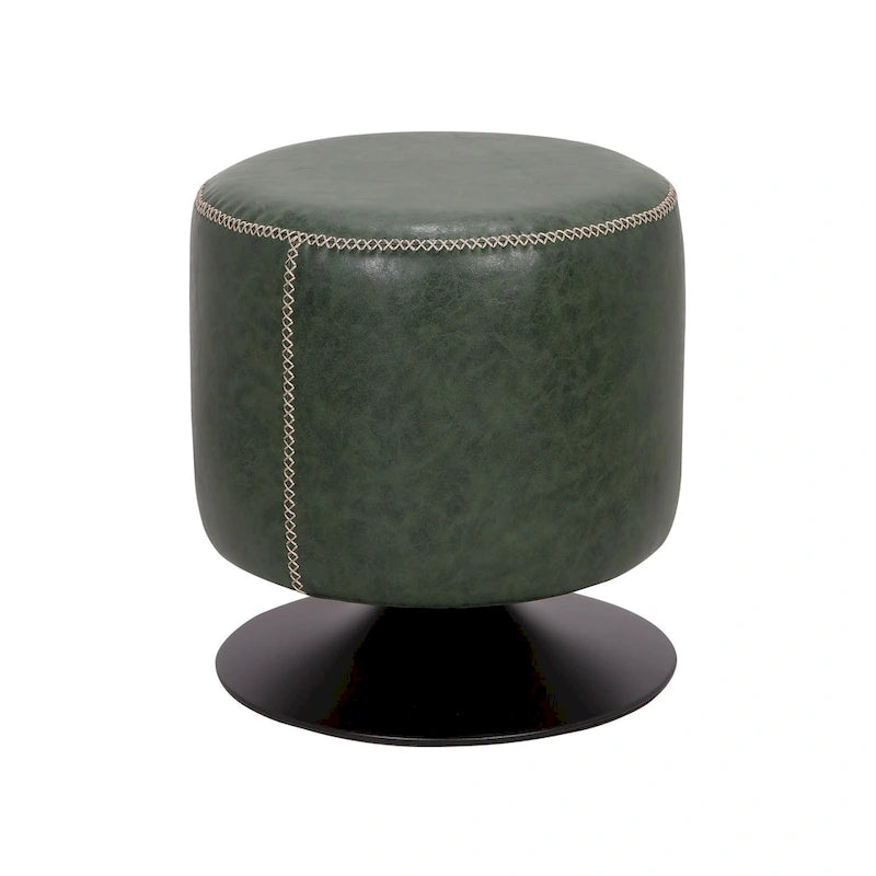 5305 Pouf rotondo imbottito vintage