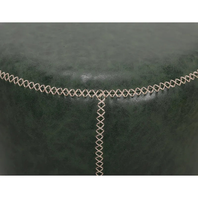 5305 Pouf rotondo imbottito vintage