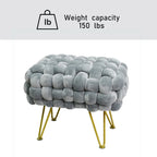 Sgabello Pouf Velluto 27x20x20