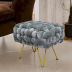 Sgabello Pouf Velluto 27x20x20