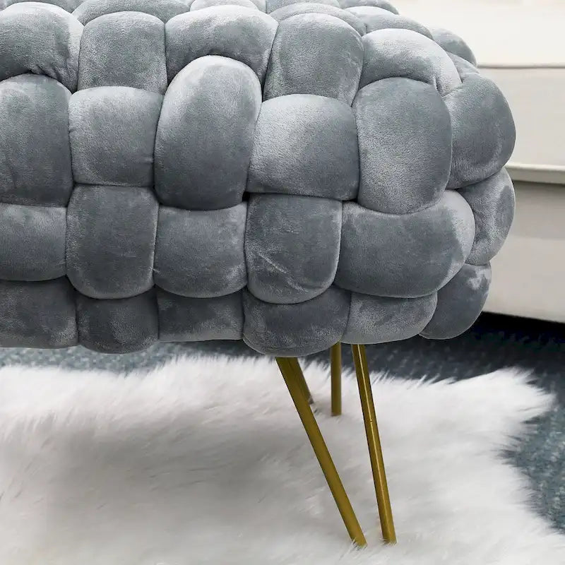 Sgabello Pouf Velluto 27x20x20