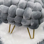 Sgabello Pouf Velluto 27x20x20