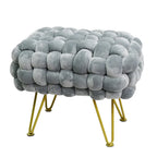 Sgabello Pouf Velluto 27x20x20