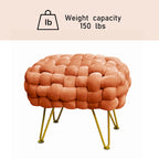 Sgabello Pouf Velluto 27x20x20