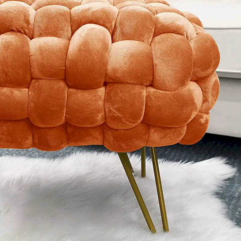 Sgabello Pouf Velluto 27x20x20
