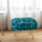 Sgabello Pouf Velluto 27x20x20