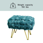 Sgabello Pouf Velluto 27x20x20