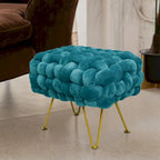 Sgabello Pouf Velluto 27x20x20