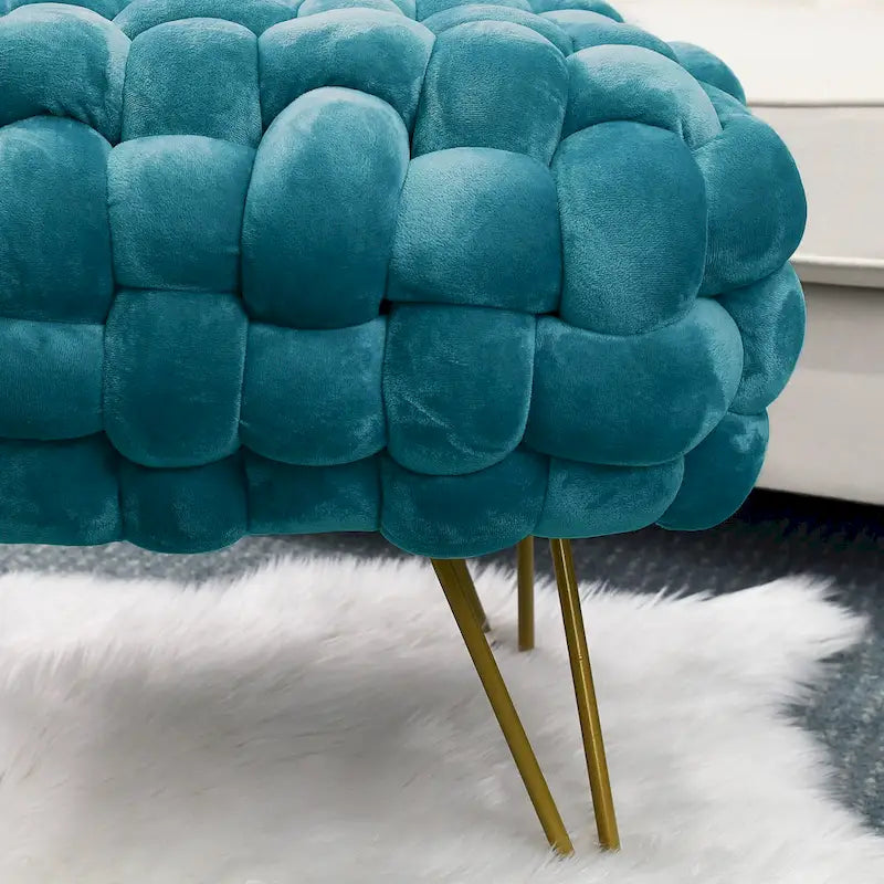 Sgabello Pouf Velluto 27x20x20