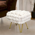 Sgabello Pouf Velluto 27x20x20
