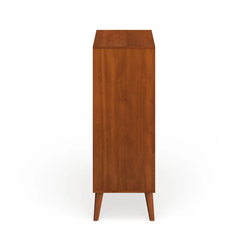 Cassettiera in legno massello a 4 cassetti, stile Mid-Century Modern