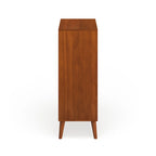 Cassettiera in legno massello a 4 cassetti, stile Mid-Century Modern