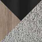 Sgabello da bar ad altezza fissa da 30" con gambe in legno curvato e poggiapiedi rotondo (set da 2)