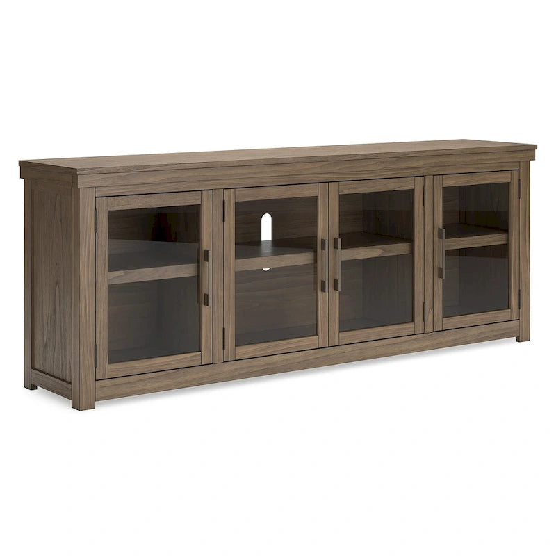 Mobile TV marrone 85" per TV fino a 97" - 85L x 18P x 33A
