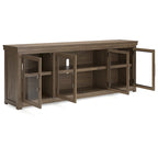 Mobile TV marrone 85" per TV fino a 97" - 85L x 18P x 33A