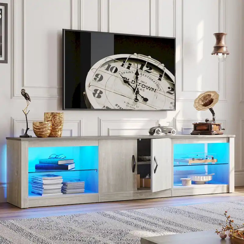 Mobile TV da 70 pollici con luci RGB a 20 colori per centro di intrattenimento